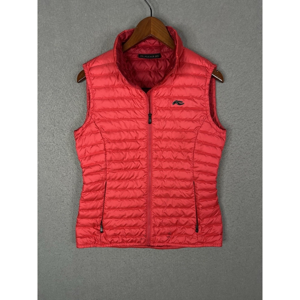Kjus Cypress Red Puffer Down Vest‎ Women's Size 38 Medium